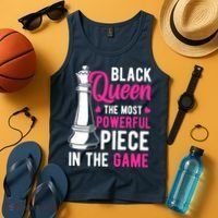 Black Queen The Most Powerful Piece In The Game Wo Tank Top thumb 4
