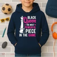 Black Queen The Most Powerful Piece In The Game Wo Kids Hoodie thumb 2