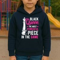 Black Queen The Most Powerful Piece In The Game Wo Kids Hoodie thumb 3
