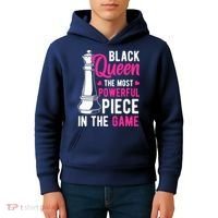 Black Queen The Most Powerful Piece In The Game Wo Kids Hoodie thumb 4