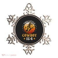 Bull Riding 4th Birthday Boy 4 Year Old Western Cowboy Rodeo Ornament thumb 0