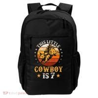 Bull Riding 7th Birthday 7 Year Old Western Cowboy Rodeo Backpack thumb 0