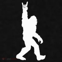 Bigfoot Rock And Roll For Sasquatch Believers Ladies PosiCharge Tri-Blend Wicking Tank thumb 2