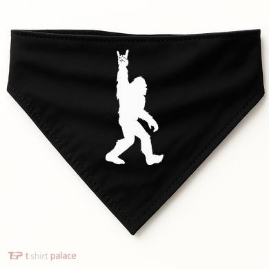 Bigfoot Rock And Roll For Sasquatch Believers USA-Made Doggie Bandana