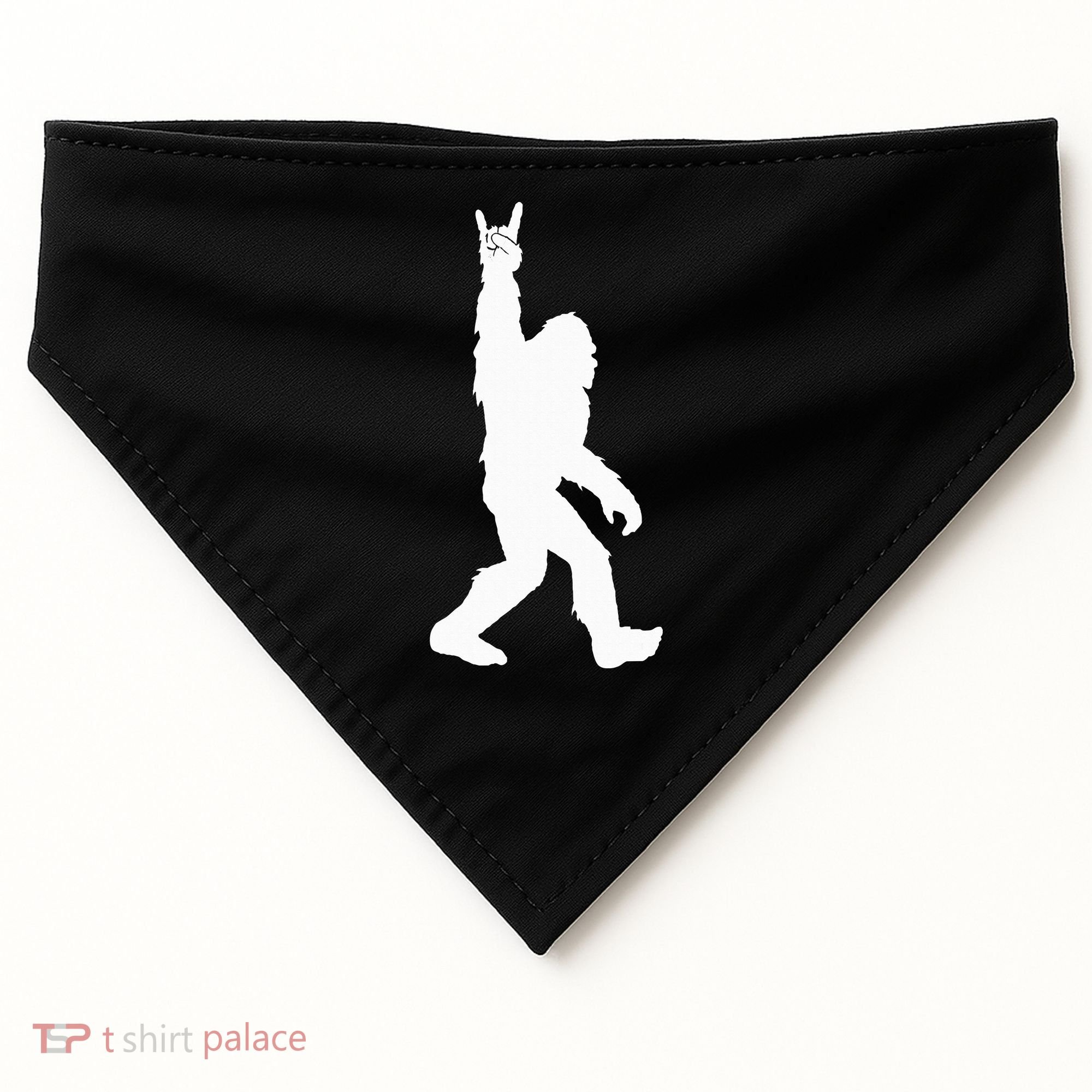 Bigfoot Rock And Roll For Sasquatch Believers USA-Made Doggie Bandana