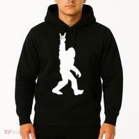 Bigfoot Rock And Roll For Sasquatch Believers Hoodie thumb 2