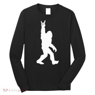 Bigfoot Rock And Roll For Sasquatch Believers Long Sleeve Shirt