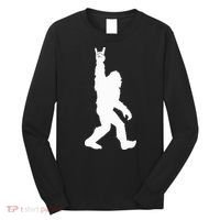 Bigfoot Rock And Roll For Sasquatch Believers Long Sleeve Shirt thumb 0