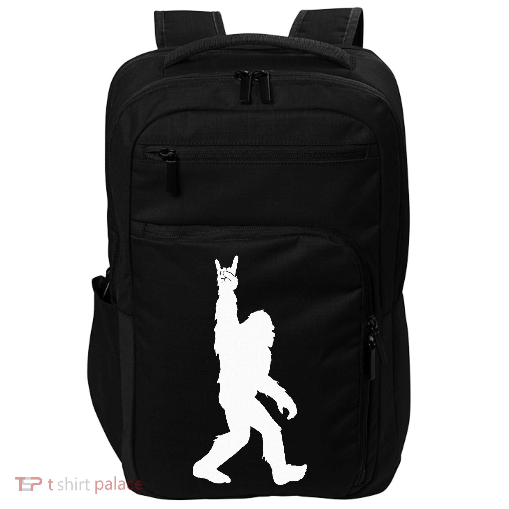 Bigfoot Rock And Roll For Sasquatch Believers Impact Tech Backpack