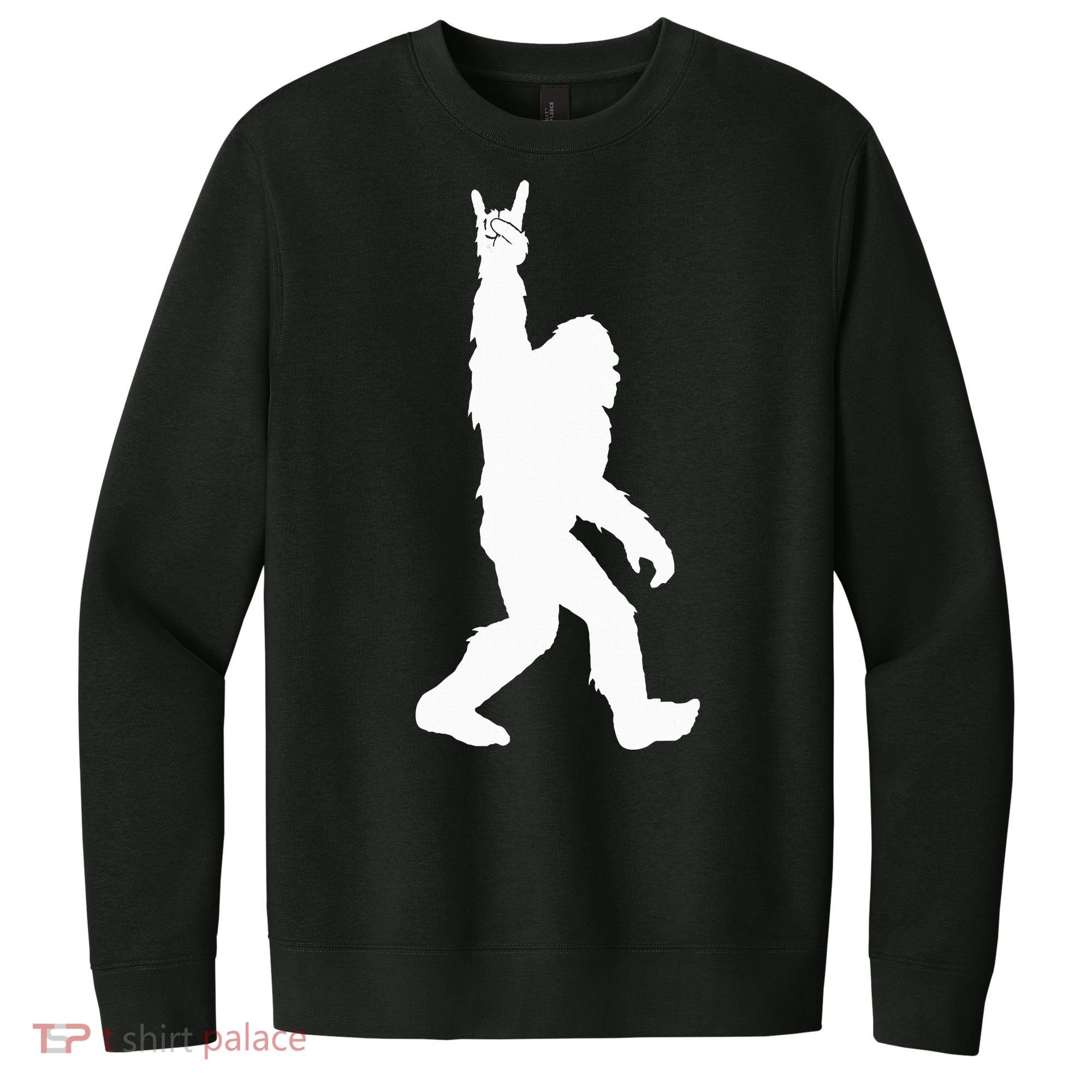 Bigfoot Rock And Roll For Sasquatch Believers V.I.T. Fleece Crew Sweatshirt