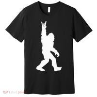 Bigfoot Rock And Roll For Sasquatch Believers Premium T-Shirt thumb 0