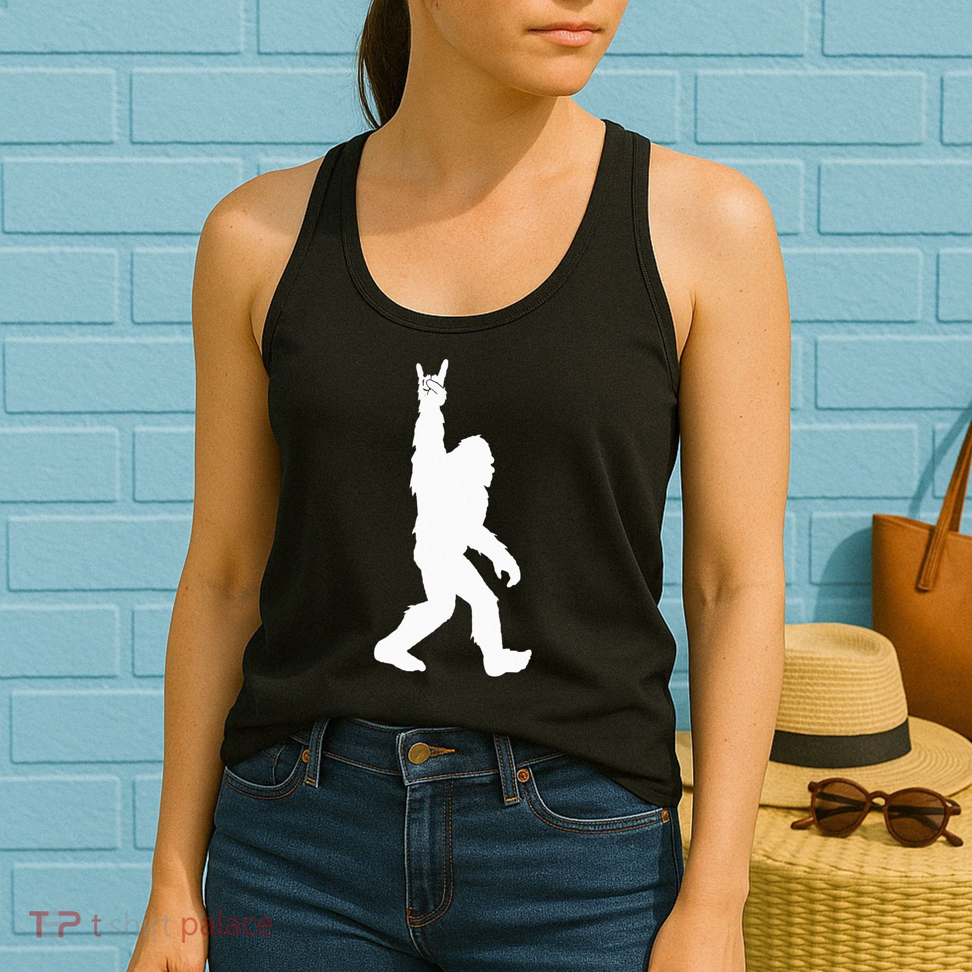Bigfoot Rock And Roll For Sasquatch Believers Women's Tank Top