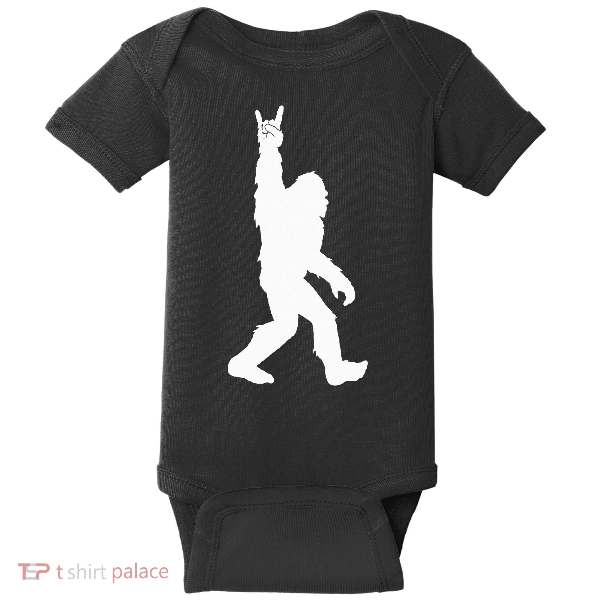 Bigfoot Rock And Roll For Sasquatch Believers Baby Bodysuit
