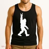 Bigfoot Rock And Roll For Sasquatch Believers Tank Top thumb 3
