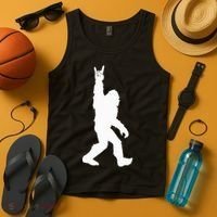 Bigfoot Rock And Roll For Sasquatch Believers Tank Top thumb 4