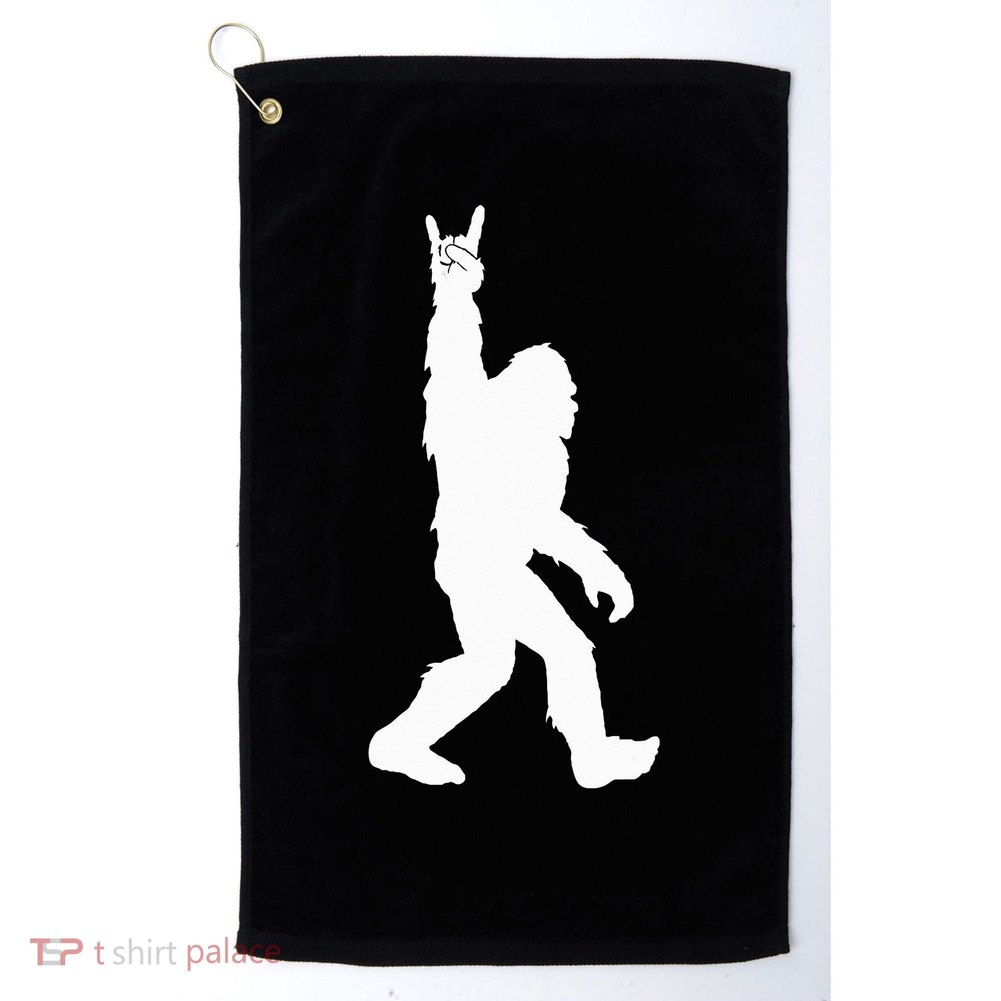 Bigfoot Rock And Roll For Sasquatch Believers Golf Towel