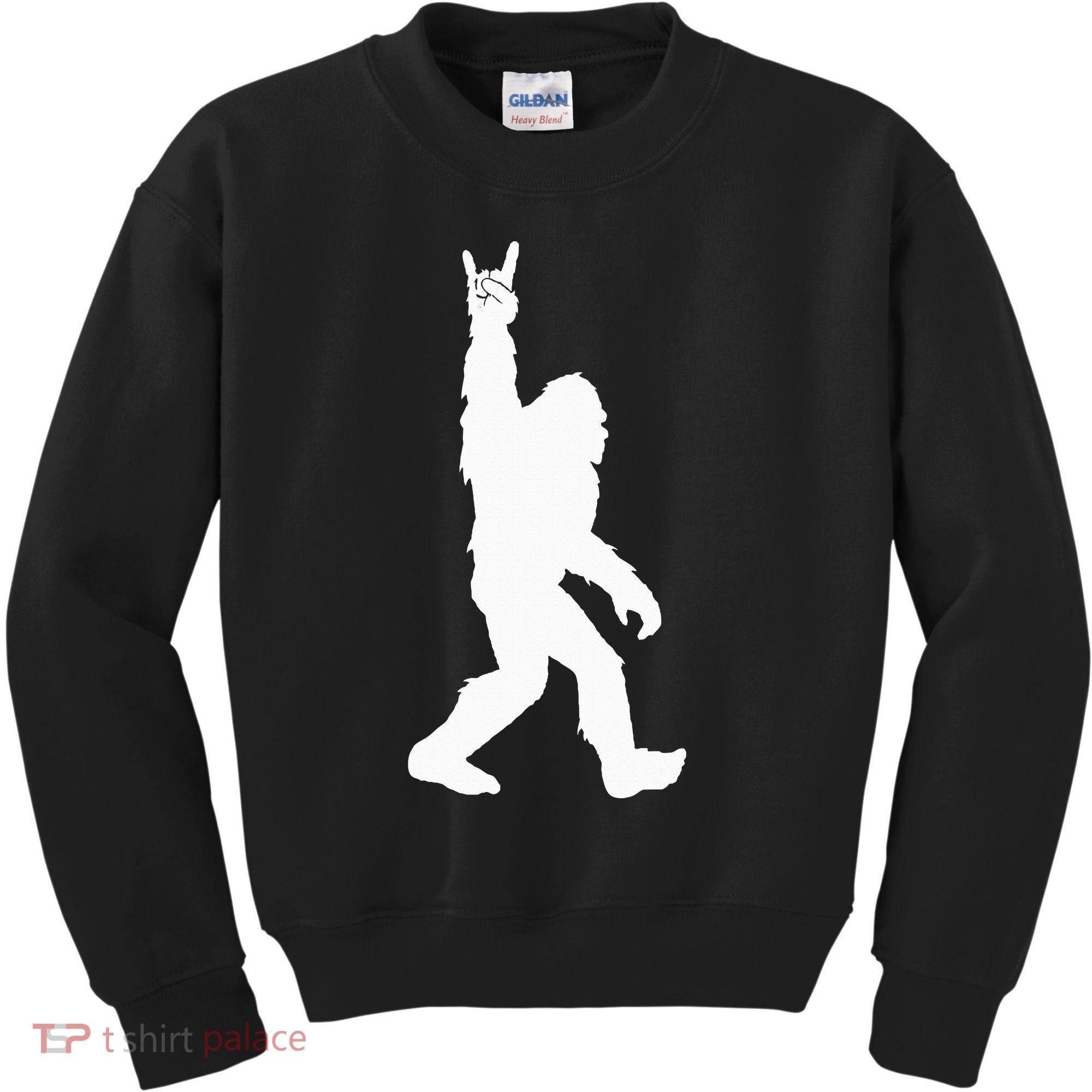 Bigfoot Rock And Roll For Sasquatch Believers Kids Sweatshirt