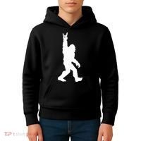 Bigfoot Rock And Roll For Sasquatch Believers Kids Hoodie thumb 4
