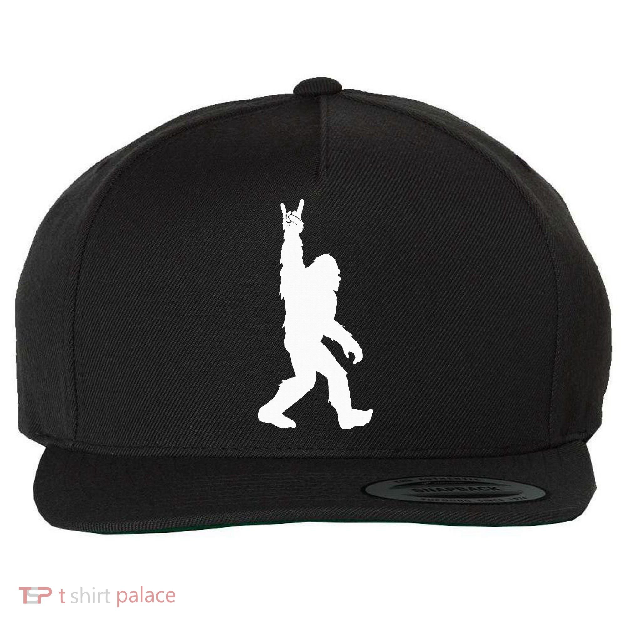 Bigfoot Rock And Roll For Sasquatch Believers Wool Snapback Cap