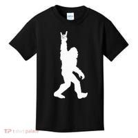 Bigfoot Rock And Roll For Sasquatch Believers Kids T-Shirt thumb 0