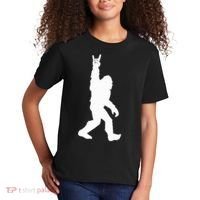 Bigfoot Rock And Roll For Sasquatch Believers Kids T-Shirt thumb 2