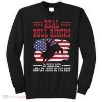 Bull Riding American Flag Rodeo Patriotic Christian Rider Sweatshirt thumb 0
