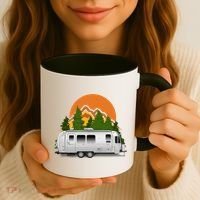 Beautiful Retro Airstream Camping Trailer Tee Dults Gift Coffee Mug thumb 3