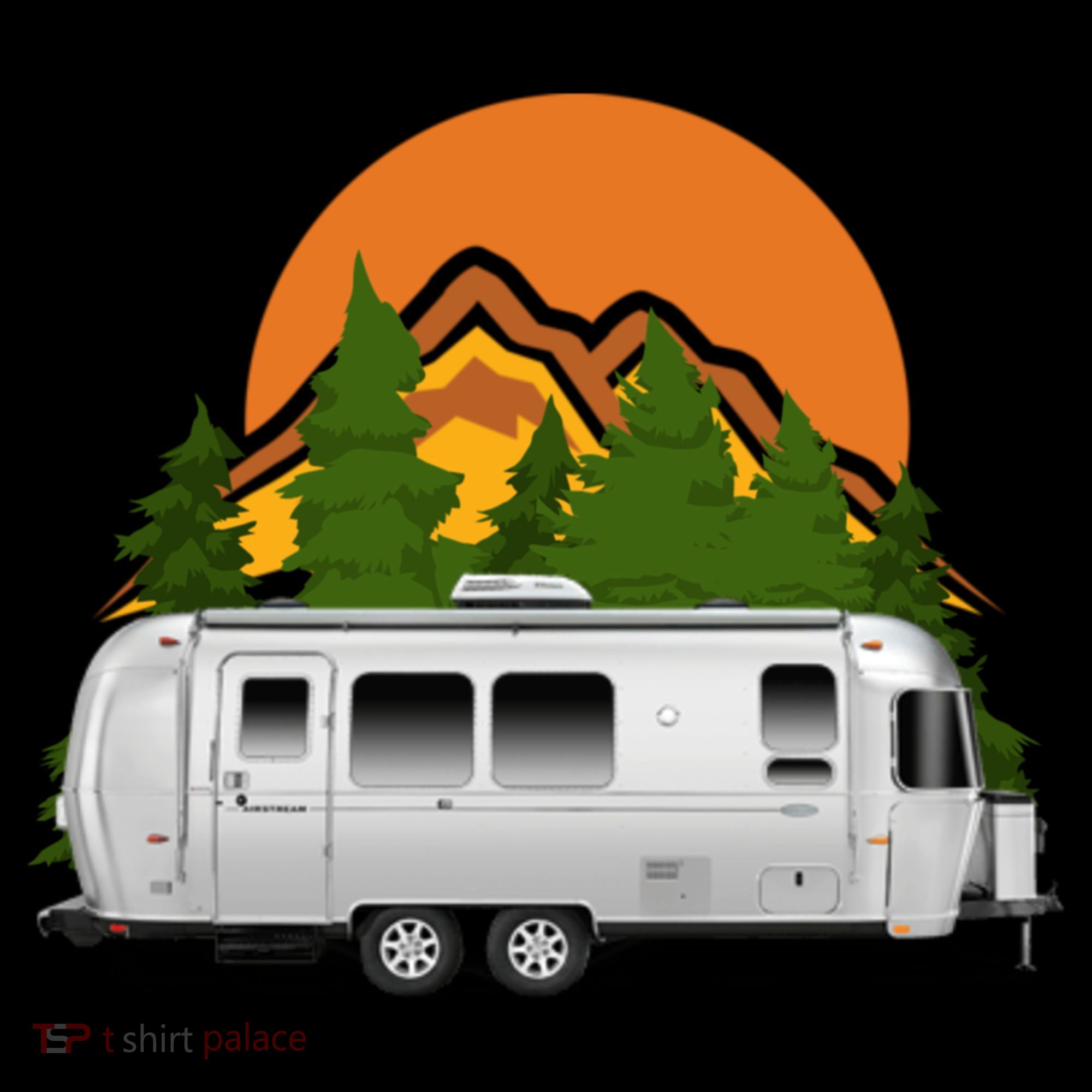 Beautiful Retro Airstream Camping Trailer Tee Dults Gift Coffee Mug