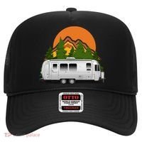 Beautiful Retro Airstream Camping Trailer Tee Dults Gift Hat thumb 0