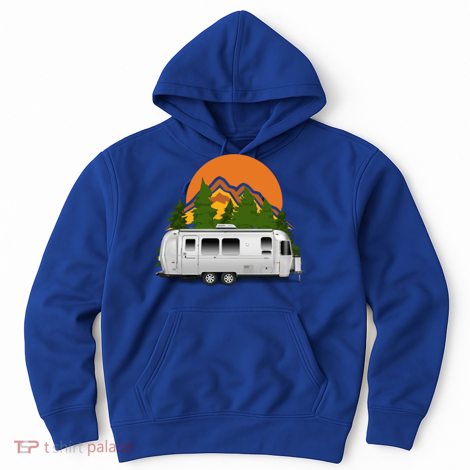Beautiful Retro Airstream Camping Trailer Tee Dults Gift Hoodie