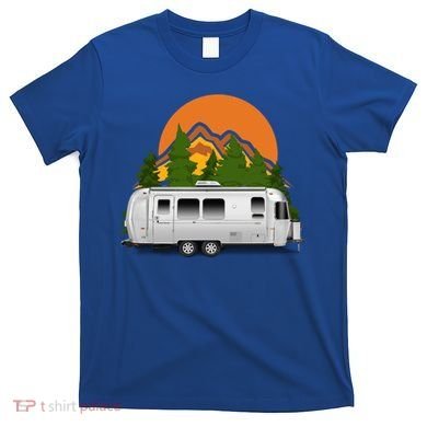 Beautiful Retro Airstream Camping Trailer Tee Dults Gift T-Shirt