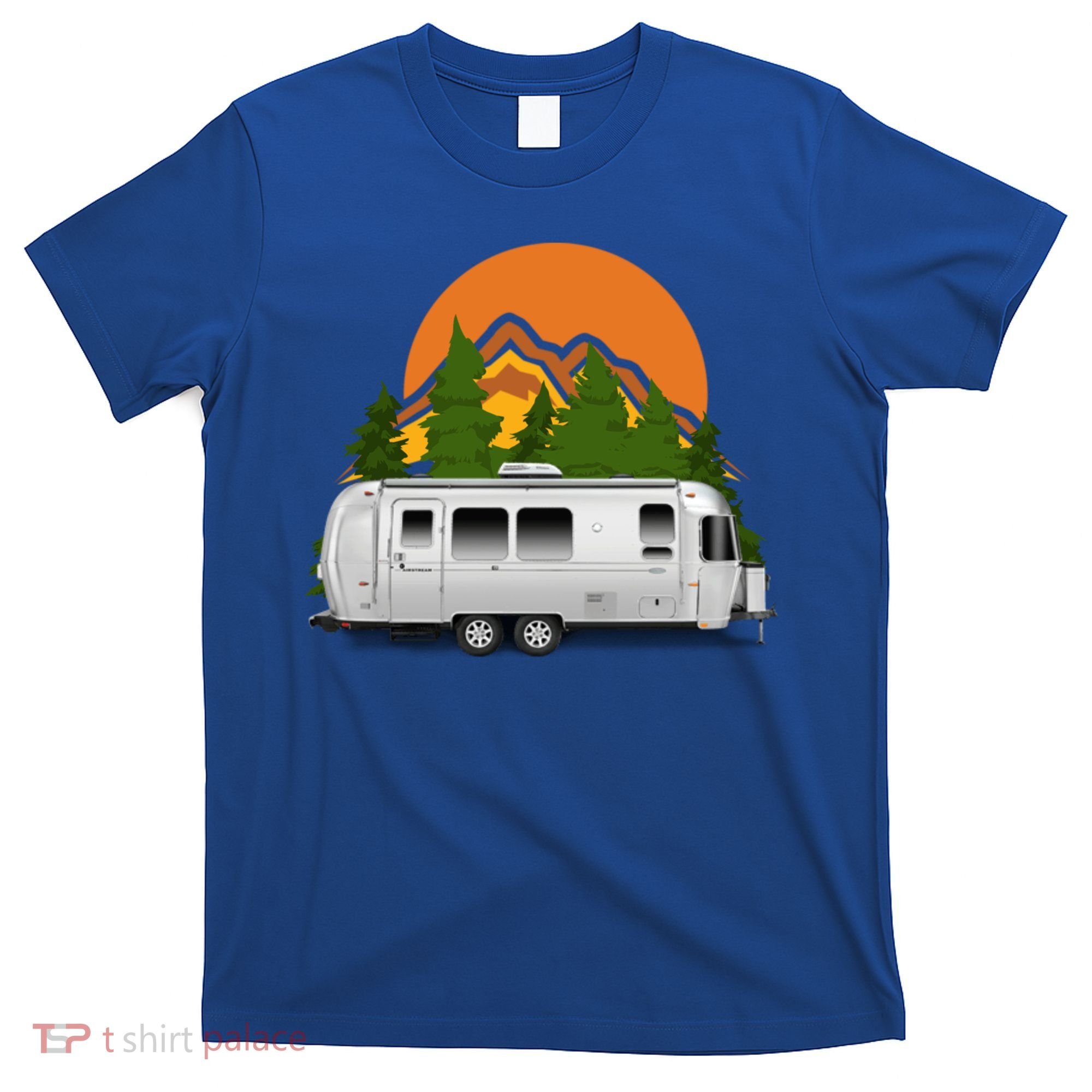 Beautiful Retro Airstream Camping Trailer Tee Dults Gift T-Shirt