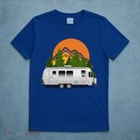 Beautiful Retro Airstream Camping Trailer Tee Dults Gift T-Shirt thumb 5