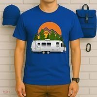 Beautiful Retro Airstream Camping Trailer Tee Dults Gift T-Shirt thumb 6