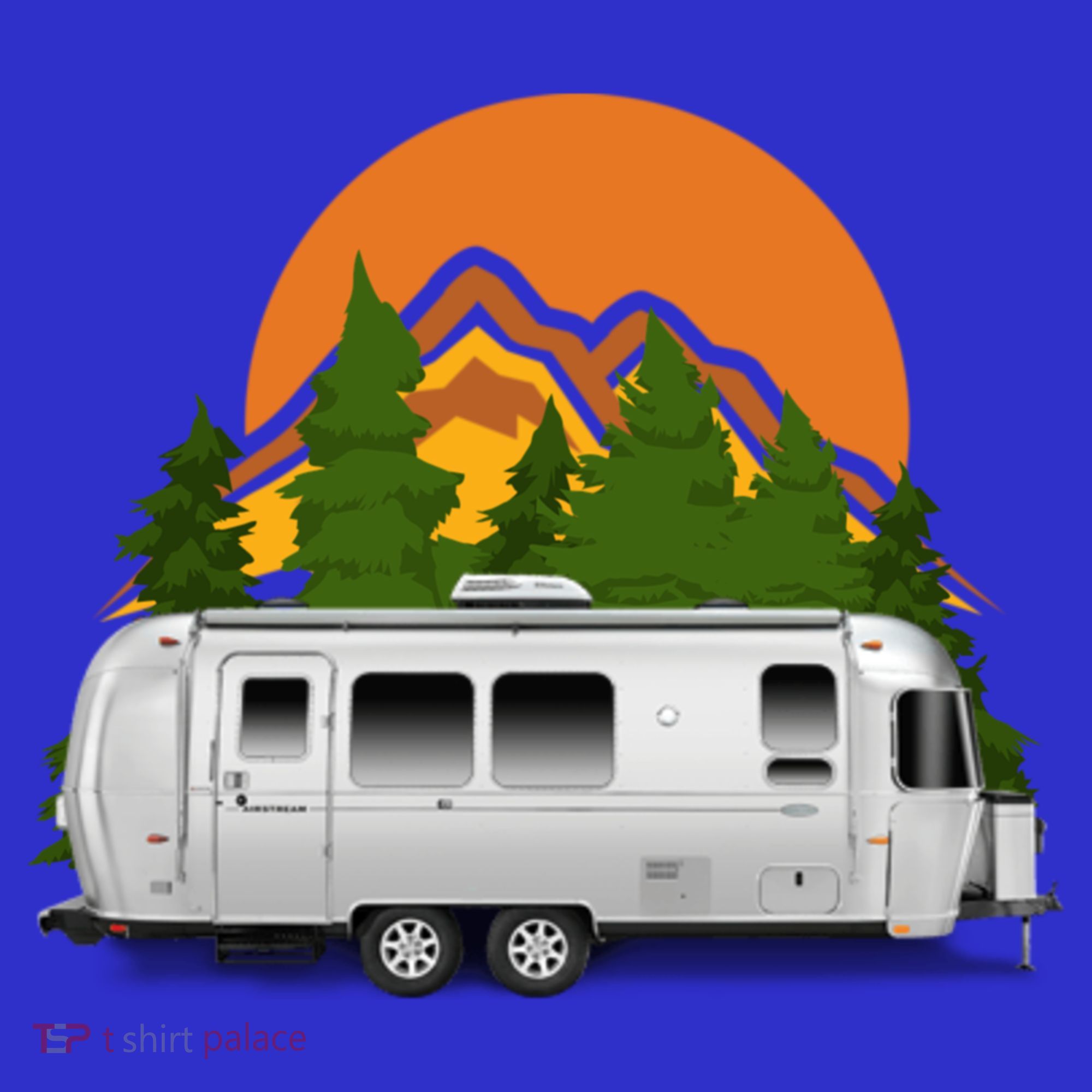 Beautiful Retro Airstream Camping Trailer Tee Dults Gift Women's Tank Top