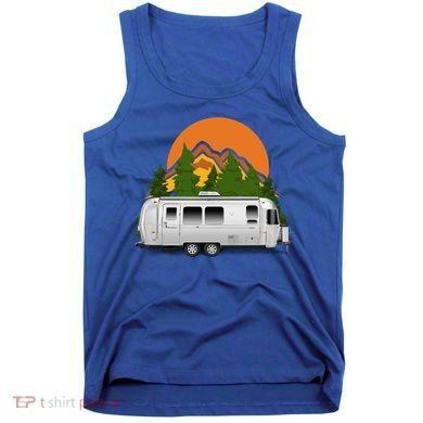 Beautiful Retro Airstream Camping Trailer Tee Dults Gift Tank Top