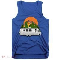 Beautiful Retro Airstream Camping Trailer Tee Dults Gift Tank Top thumb 0