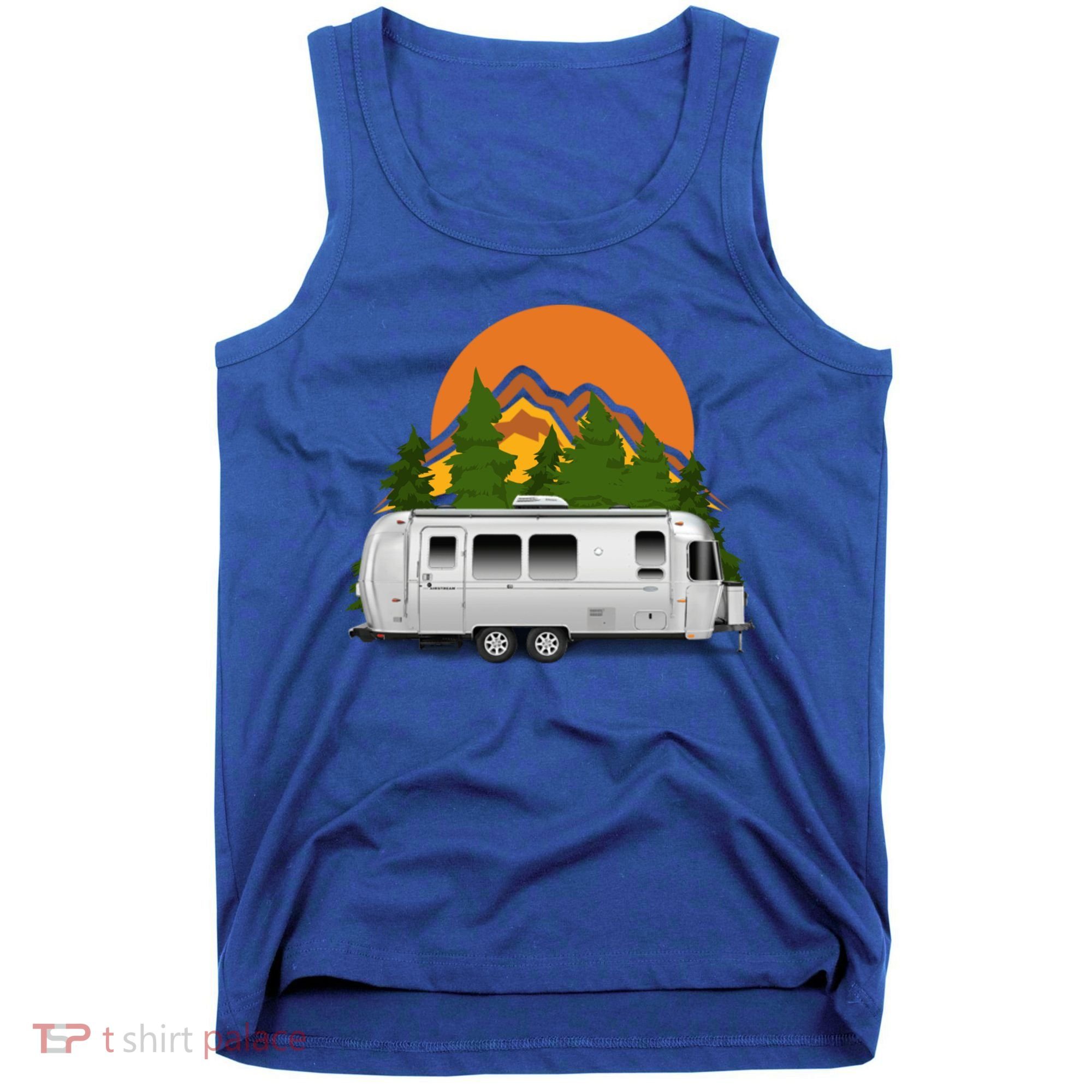 Beautiful Retro Airstream Camping Trailer Tee Dults Gift Tank Top