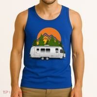 Beautiful Retro Airstream Camping Trailer Tee Dults Gift Tank Top thumb 3