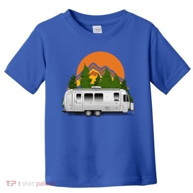 Beautiful Retro Airstream Camping Trailer Tee Dults Gift Toddler T-Shirt