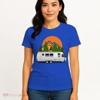 Beautiful Retro Airstream Camping Trailer Tee Dults Gift Women's T-Shirt thumb 4
