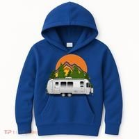 Beautiful Retro Airstream Camping Trailer Tee Dults Gift Kids Hoodie thumb 0