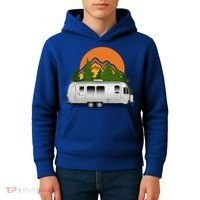 Beautiful Retro Airstream Camping Trailer Tee Dults Gift Kids Hoodie thumb 4