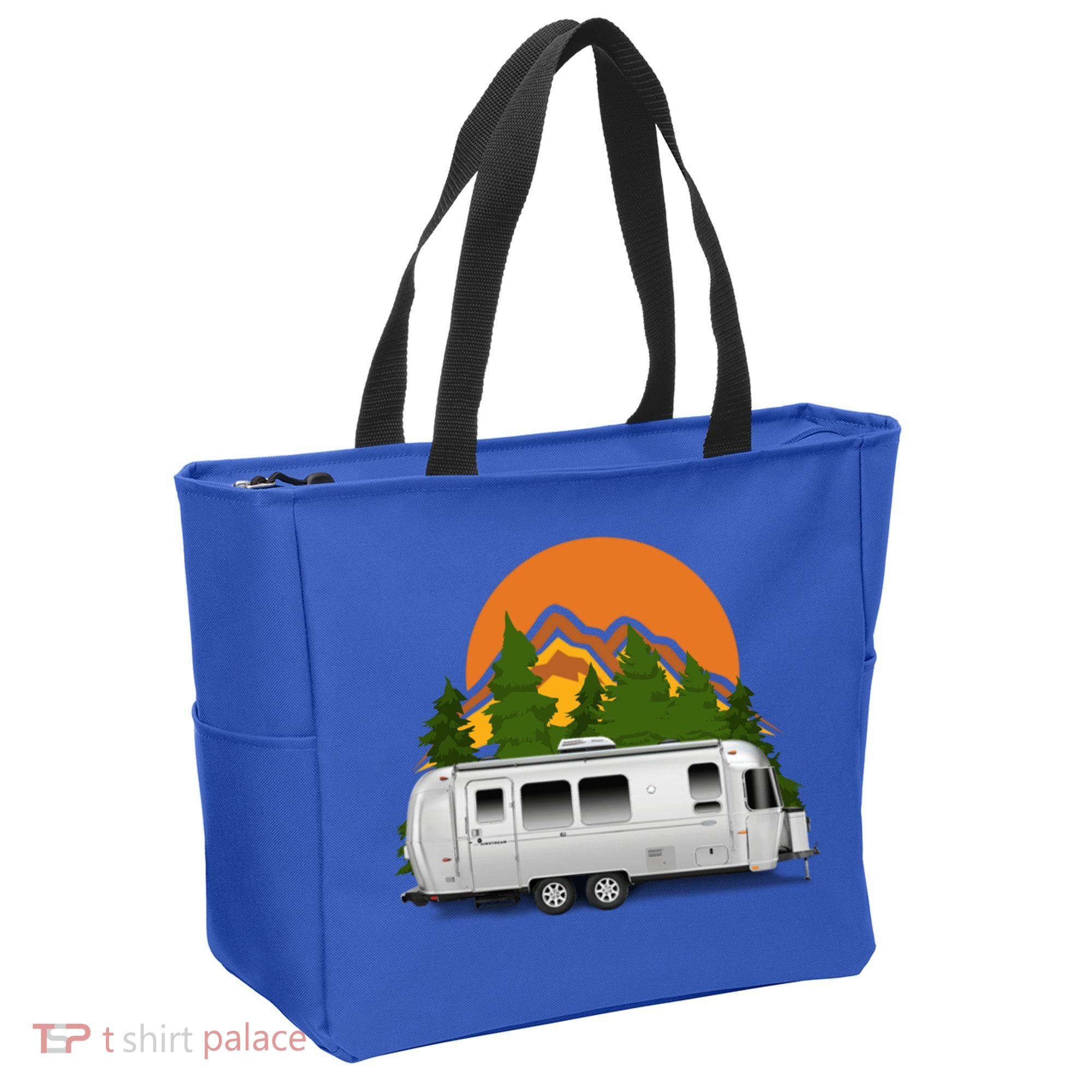 Beautiful Retro Airstream Camping Trailer Tee Dults Gift Tote Bag