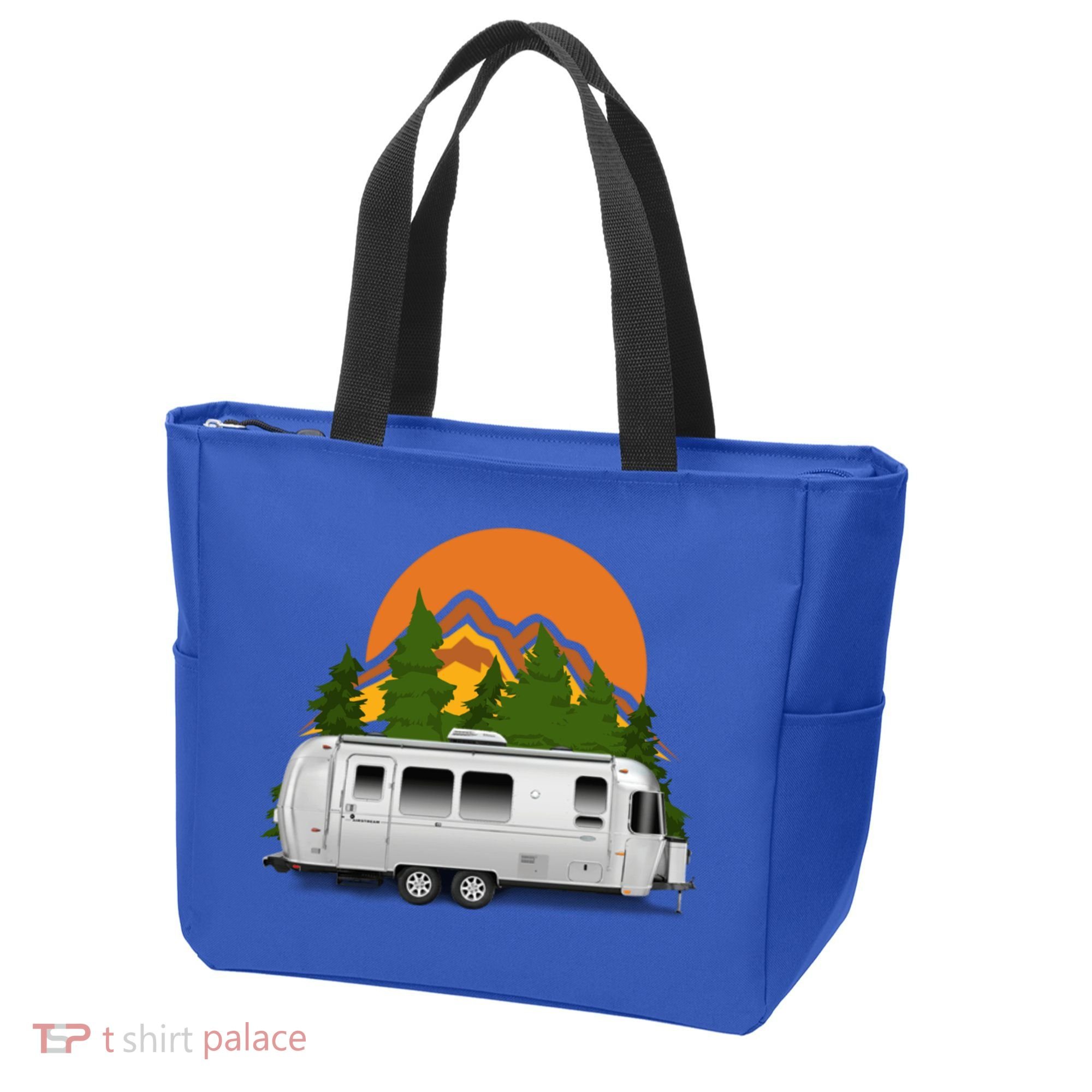 Beautiful Retro Airstream Camping Trailer Tee Dults Gift Tote Bag