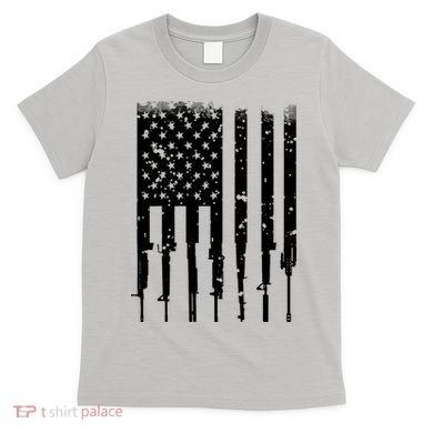 Bullet Riddled American Rifle Flag T-Shirt