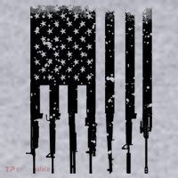 Bullet Riddled American Rifle Flag Women's Sweatshirt thumb 2