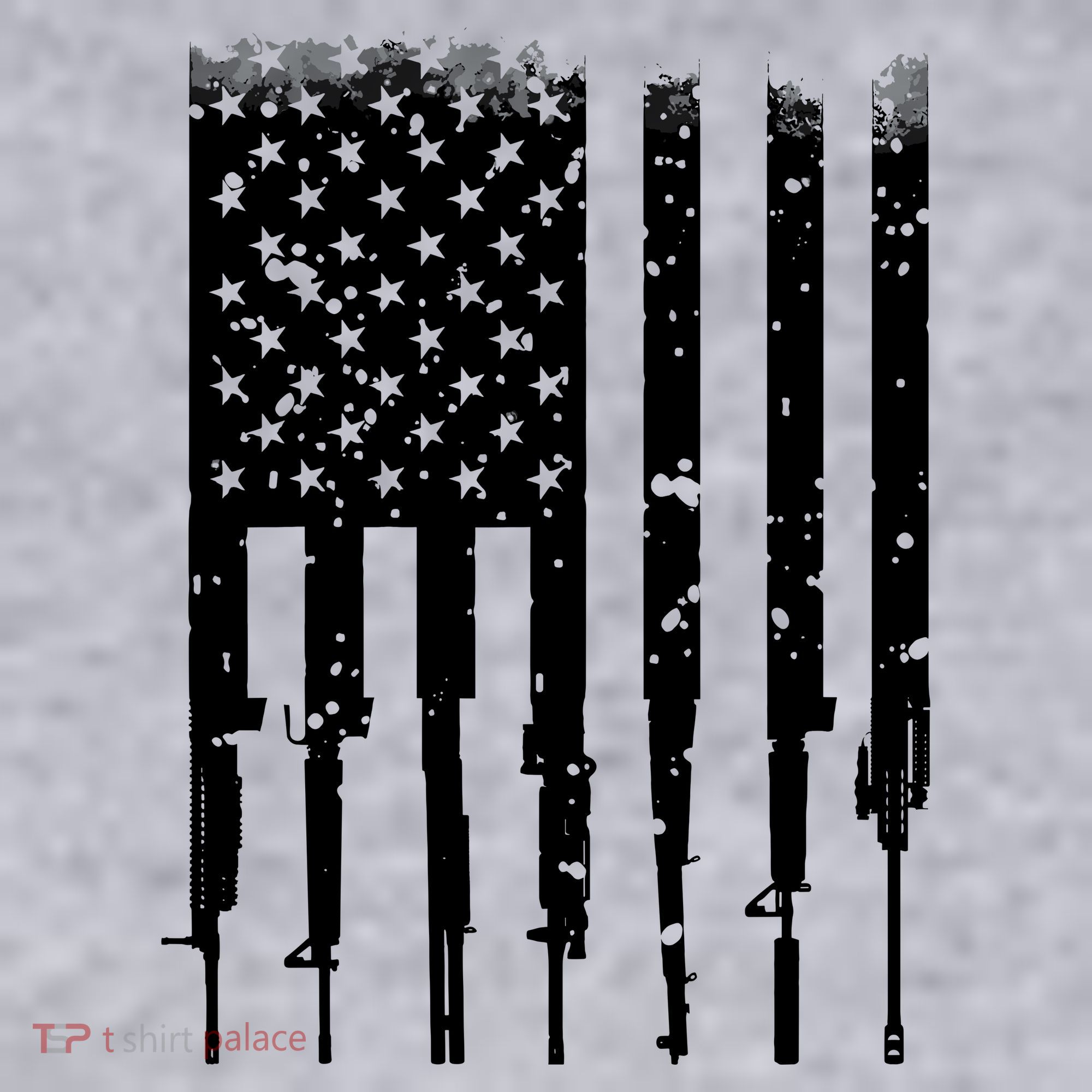 Bullet Riddled American Rifle Flag Women's Sweatshirt