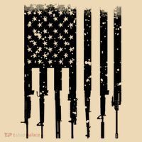 Bullet Riddled American Rifle Flag Tote Bag thumb 4