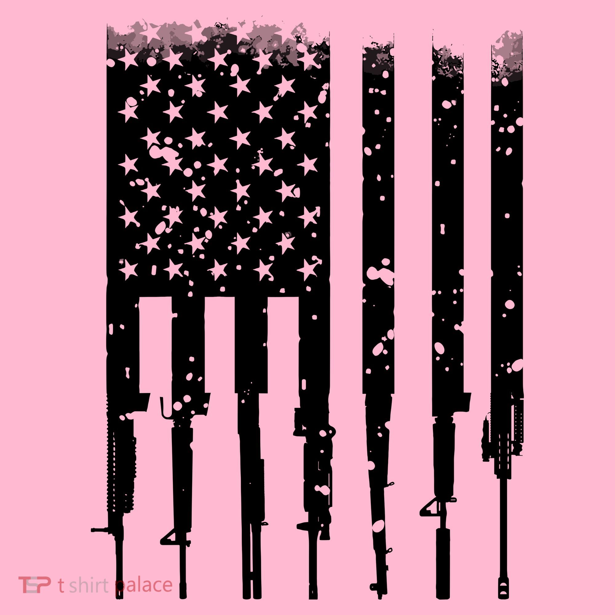 Bullet Riddled American Rifle Flag Coaster